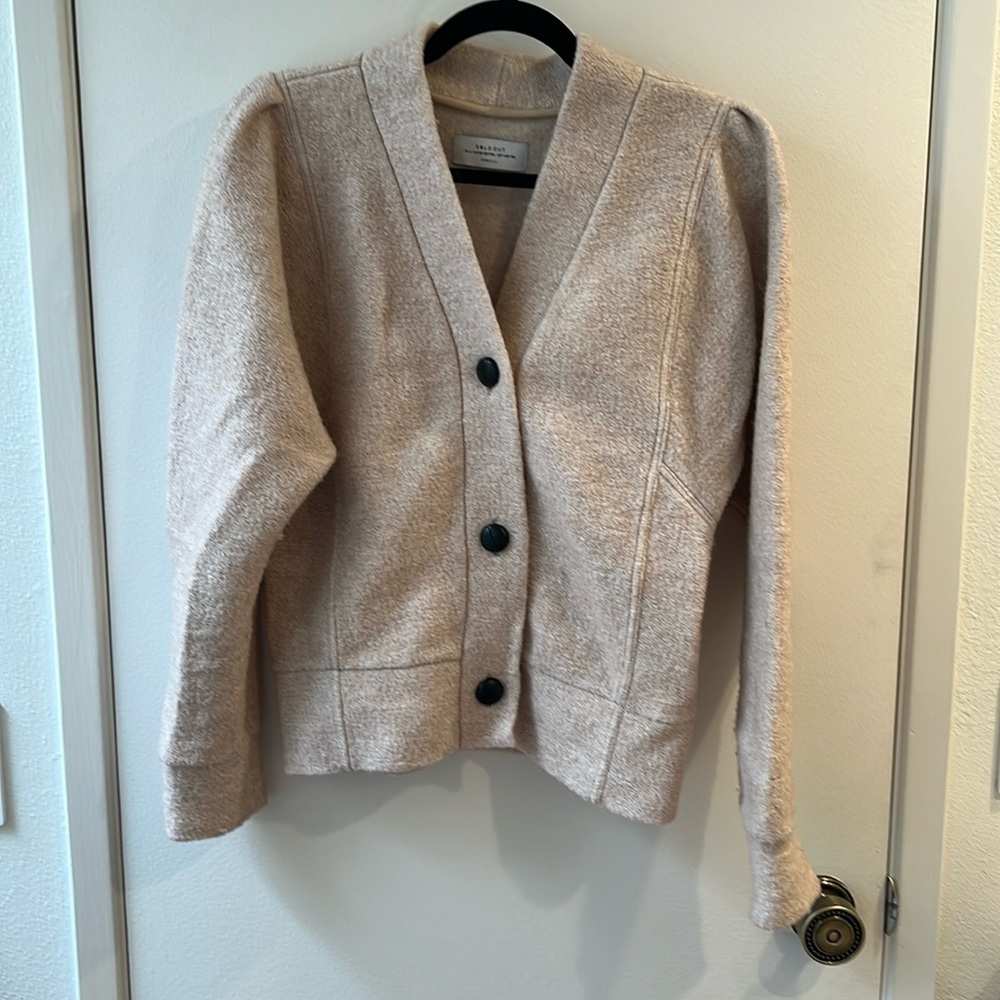 SoldOut.nyc The Yay to Boucle Jacket in Almond - Size Extra Small